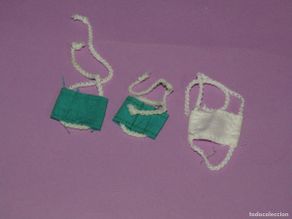Vestidos muñecas españolas: ¡ CHABEEL CHABEEL QUE BIEN ! 3 Mascarillas de DANNY y CHABEL Originales a Estrenar Año 1980-90